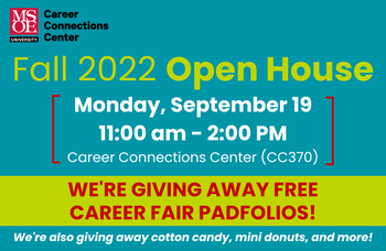 Fall 2022 Career Connections Center Open House